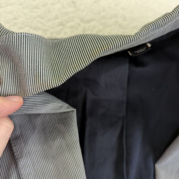J.Crew Unconstructed Pinstripe Sport Coat Cotton Blazer Jacket 2 Button Medium - Picture 11 of 11